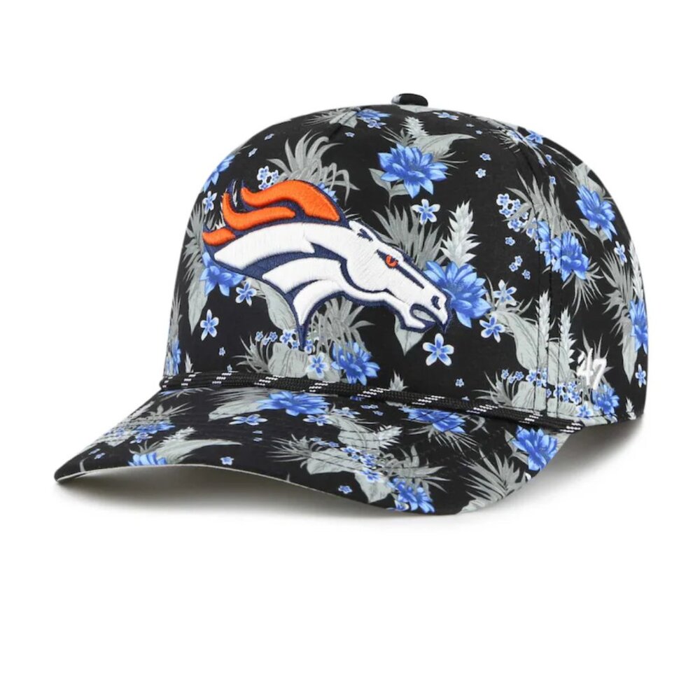 NWOT  '47 Black Denver Broncos Dark Tropic Hitch Adjustable Hat - OSFA
